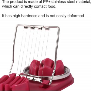 2 In 1 Multi-purpose Kitchentool Cutter Egg Boiled Egg Slicer, Can Be Used to Cut Hard-boiled Eggs cheese Fruit Strawberry Mushroom Kiwis (2PCS)