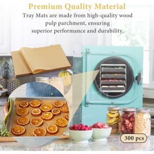300 PCS Freeze Dryer Tray Mats for Harvest Right Dryer - Freeze Dryer Parchment Paper Set for Medium Trays - Non-Stick Baking Mats One-Off Parchment Paper Harvest Right Accessories (13