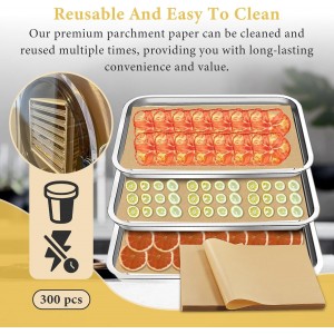 300 PCS Freeze Dryer Tray Mats for Harvest Right Dryer - Freeze Dryer Parchment Paper Set for Medium Trays - Non-Stick Baking Mats One-Off Parchment Paper Harvest Right Accessories (13
