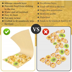 300 PCS Freeze Dryer Tray Mats for Harvest Right Dryer - Freeze Dryer Parchment Paper Set for Medium Trays - Non-Stick Baking Mats One-Off Parchment Paper Harvest Right Accessories (13