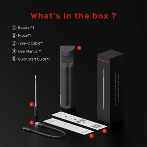 WiFi Wireless Meat Thermometer Digital, Bluetooth Meat Thermometer Wireless, Smart App Monitoring, IP67 Waterproof Meat Probe Thermometer for BBQ, Oven, Grill, Smoker (Pro)