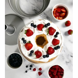 USA Pan Global 2-Piece Nonstick Angel Food Cake Pan