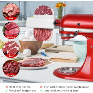 Meat Tenderizer Attachment for All KitchenAid Stand Mixers - Updated Stainless Steel Gear Tenderizing Machine, Meat Tenderizer Tool Sturdy and Durable,Dishwasher Safe