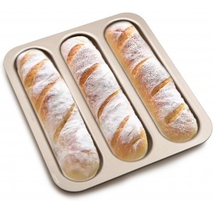 Durable Carbon Steel Baguette Baking Mol...