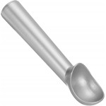 PATIKIL 7 Inches Ice Cream Scoop, Aluminum Alloy Nonstick Anti-Freeze One Piece Cookie Scoop for Cookie Dough Cupcake Batter Baking, Silver
