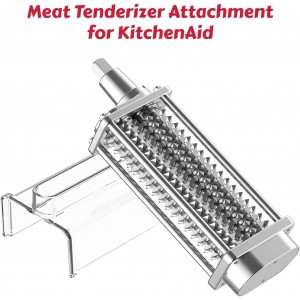 Meat Tenderizer for KitchenAid Mixer - Meat Tenderizing Tool with Clear Cover, Compatible with All KitchenAid Stand Mixers | Effortless Beef/Pork/Lamb Prep & Quick Clean