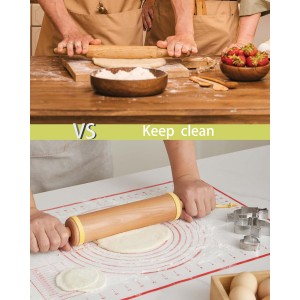Classic Wood Rolling Pin, 17