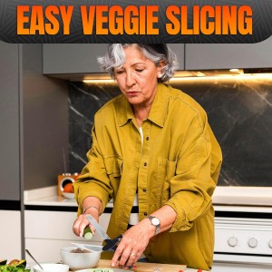 Cutting Board Scissors - 2 In 1 Kitchen Scissors with Cutting Board Knife Combo with Safety Lock and Storage Holder, Sharp Stainless Steel Blade, Dishwasher Safe - For Slicing Vegetables and Fruits