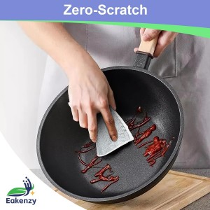 12 Pack Steel Wool Scrubber, Double Layer Non-Scratch Wire Dishcloth, Multipurpose Kitchen Towels, Dish Cloths for Washing Dishes, Cleaning Supplies for Sinks, Dishes, Stove Top, 7.87*7.87 Inch