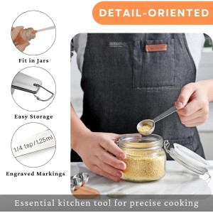 21PCS Measuring Cups and Spoons Set, Include 7 Nesting Measuring Cups, 9 Measuring Spoons and 5 Mini Spoons, Stainless Steel Metal Measuring Set, Kitchen Gadgets for Cooking & Baking