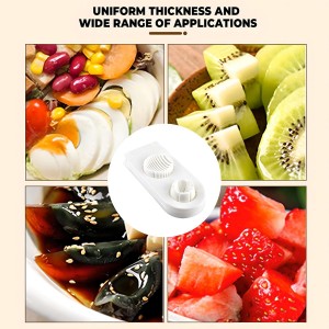 Generic 2 in 1 stainless steel wire egg slicer; cooked egg slicer; egg cutter; strawberry slicer; multi-purpose egg slicer; suitable for slicing soft fruits, etc., 7.87L*3.54W*1.18H, White