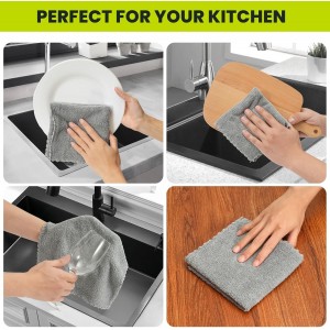 12 Pack Cleaning Cloth,Ultra Soft Absorbent Quick Drying Microfiber Cleaning rags,No scratches,Reusable,Washable,Lint Free Cleaning Towels for Kitchen,Window,Glass,car,11.8