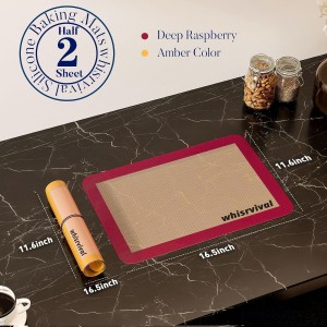Silicone Baking Mat, 2 colors Half Sheet(16.5