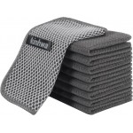 KinHwa Dish Cloths for Washing Dishes Kitchen Washcloths for Dishes Dish Rags for Washing Dishes Absorbent Microfiber Dish Cloths Dish Towels with Scour Scrub Side for Kitchen Cleaning Rags 7inch 9 PC