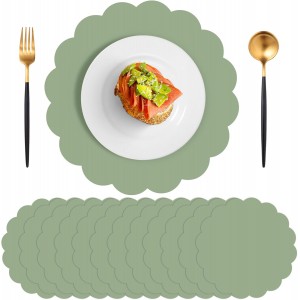 60 Pcs Sage Green Paper Placemats, 13.5 ...