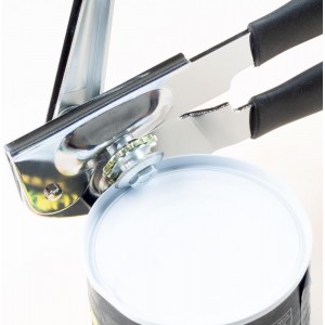 Manual Can Opener,Easy-Grip Hand Crank Can Opener for Seniors & Arthritis - Ergonomic Manual Opener, Heavy Duty for Large Cans, Safe & Comfortable Use at Home or Restaurant