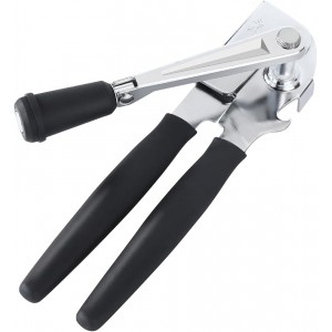 Manual Can Opener,Easy-Grip Hand Crank Can Opener for Seniors & Arthritis - Ergonomic Manual Opener, Heavy Duty for Large Cans, Safe & Comfortable Use at Home or Restaurant
