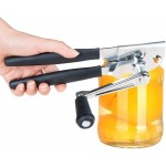 Manual Can Opener,Easy-Grip Hand Crank Can Opener for Seniors & Arthritis - Ergonomic Manual Opener, Heavy Duty for Large Cans, Safe & Comfortable Use at Home or Restaurant