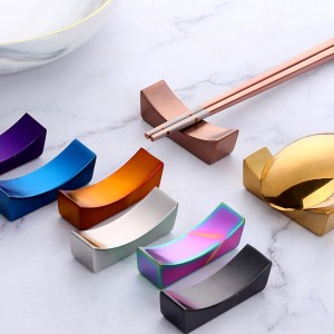 Stainless Steel Chopsticks Rest Chinese Japanese Knife Spoon Fork Holder