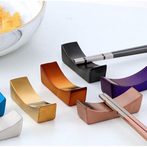 Stainless Steel Chopsticks Rest Chinese Japanese Knife Spoon Fork Holder