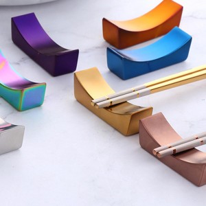 Stainless Steel Chopsticks Rest Chinese Japanese Knife Spoon Fork Holder