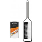 Microplane Professional Series Kitchen Grater new Fine for Hard Cheese, Citrus Fruits, Garlic, Chili, Cinnamon and Nutmeg with Stainless Steel Blades - Made in USA