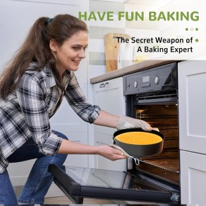 9 Inch Springform Pan with Removable Bottom, Non-stick Round Spring Form Cake Mold Cheesecake Pan For Baking