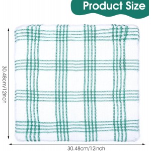 20 Pieces Kitchen Dish Cloths for Washing Cleaning Absorbent Dish Rags Drying Dish Towels for Scrubbing Wipe Glass Home and Household Supplies