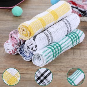 20 Pieces Kitchen Dish Cloths for Washing Cleaning Absorbent Dish Rags Drying Dish Towels for Scrubbing Wipe Glass Home and Household Supplies