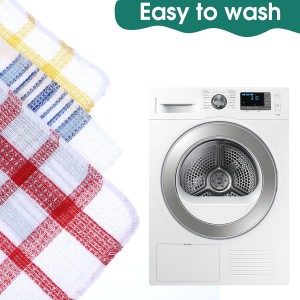 20 Pieces Kitchen Dish Cloths for Washing Cleaning Absorbent Dish Rags Drying Dish Towels for Scrubbing Wipe Glass Home and Household Supplies