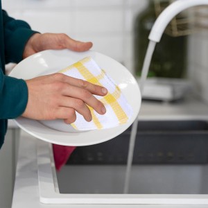 20 Pieces Kitchen Dish Cloths for Washing Cleaning Absorbent Dish Rags Drying Dish Towels for Scrubbing Wipe Glass Home and Household Supplies