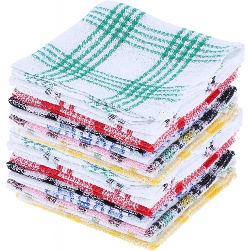 20 Pieces Kitchen Dish Cloths for Washing Cleaning Absorbent Dish Rags Drying Dish Towels for Scrubbing Wipe Glass Home and Household Supplies