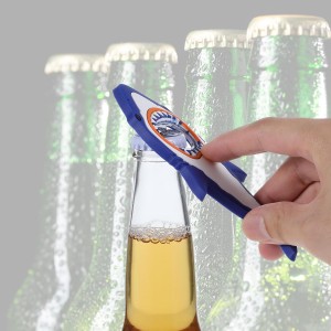 Shark Bottle Opener, Magnetic Beer Bottle Opener for Refrigerator, Silicone Stainless Steel Beer Bottles Openers, Pop Can Soda Can Openers for Boyfriend Husband Father (Blue, 1PCS)