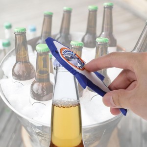 Shark Bottle Opener, Magnetic Beer Bottle Opener for Refrigerator, Silicone Stainless Steel Beer Bottles Openers, Pop Can Soda Can Openers for Boyfriend Husband Father (Blue, 1PCS)