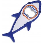 Shark Bottle Opener, Magnetic Beer Bottle Opener for Refrigerator, Silicone Stainless Steel Beer Bottles Openers, Pop Can Soda Can Openers for Boyfriend Husband Father (Blue, 1PCS)