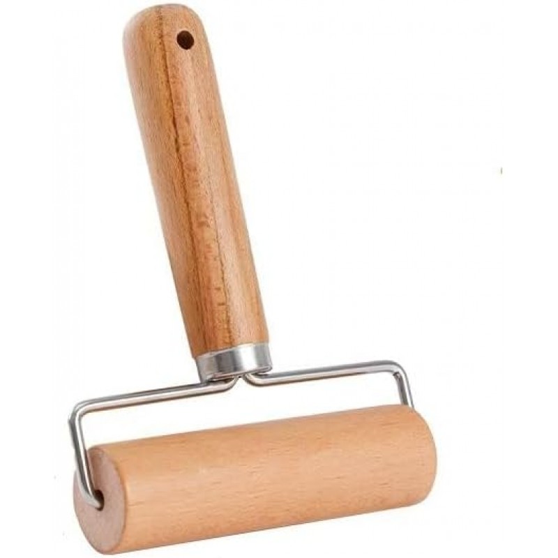 Small Rolling Pin, Wooden Dough Roller, Non-Stick Pizza Roller, Dough Baker Roller Set for Home Kitchen Baking Cooking.