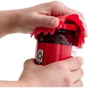 HIC Kitchen Silicone Jar Opener Garlic Peeler, Heat-Safe Silicone, BPA-Free, Set of 2