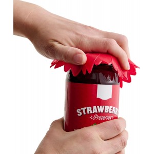 HIC Kitchen Silicone Jar Opener Garlic Peeler, Heat-Safe Silicone, BPA-Free, Set of 2