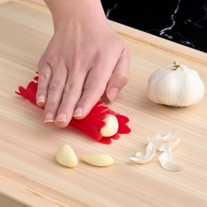HIC Kitchen Silicone Jar Opener Garlic Peeler, Heat-Safe Silicone, BPA-Free, Set of 2
