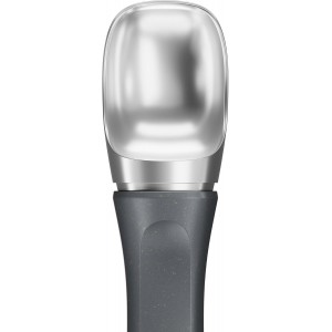 Zyliss Ice Cream Scoop – Heavy Duty with Ergonomic Wheat Straw Handle – Non Stick, Dishwasher Safe – Ideal for Hard Ice Cream, Sorbet, Sundaes & Baking Toppings – Black