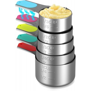 Magnetic Measuring Cups Set of 5, Stainl...