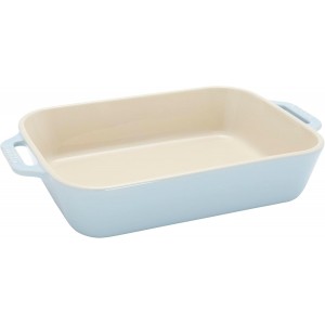 Staub Ceramic 3-pc Rectangular Baking Dish Set - Macaron Pastel Blue