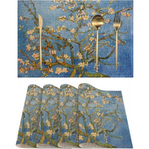 Blossoming Almond Tree Placemats Set of ...