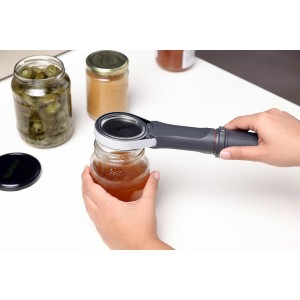 Zyliss Strongboy Jar Opener - Rubberized & Adjustable Jar Opener for Jars Up to 4
