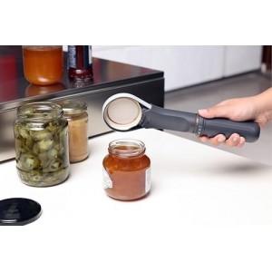 Zyliss Strongboy Jar Opener - Rubberized & Adjustable Jar Opener for Jars Up to 4