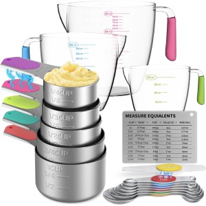 Magnetic Measuring Cups and Spoons Set, ...
