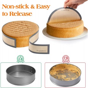 Silicone Baking Mat for Springform Pan 9 inch, Prevent cake from Sticking to Bottom and Side,Easy Clean & Non Sick Silicone Baking mat for Cheesecake Pan