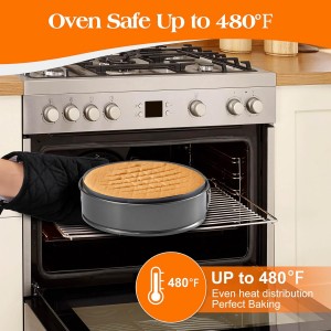 Silicone Baking Mat for Springform Pan 9 inch, Prevent cake from Sticking to Bottom and Side,Easy Clean & Non Sick Silicone Baking mat for Cheesecake Pan