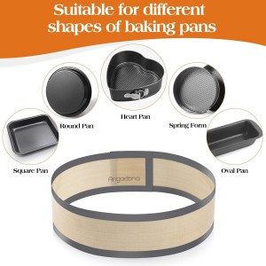 Silicone Baking Mat for Springform Pan 9 inch, Prevent cake from Sticking to Bottom and Side,Easy Clean & Non Sick Silicone Baking mat for Cheesecake Pan