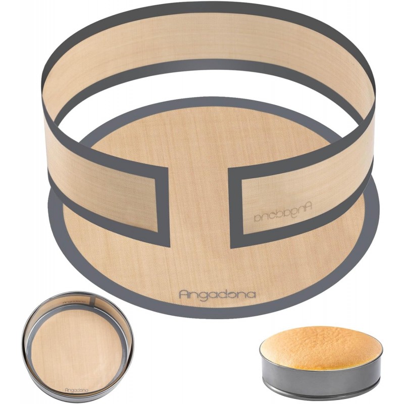 Silicone Baking Mat for Springform Pan 9 inch, Prevent cake from Sticking to Bottom and Side,Easy Clean & Non Sick Silicone Baking mat for Cheesecake Pan